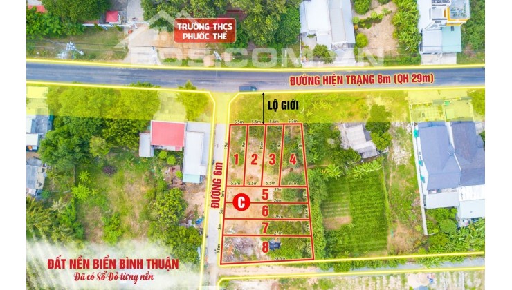 Đất thổ cư ven biển Tuy Phong, Bình Thuận.